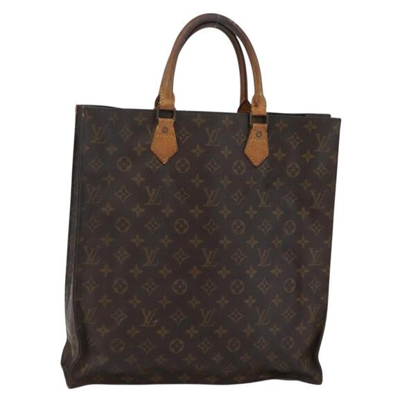 LOUIS VUITTON Monogram Sac Plat Hand Bag M51140 - Picture 1 of 12